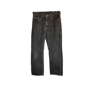 Faded Glory Mens Relaxed Fit Straight Leg Faded Black Denim Jeans 30x32 112371